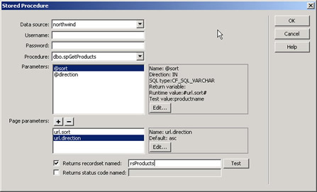 Stored Procedure server behavior